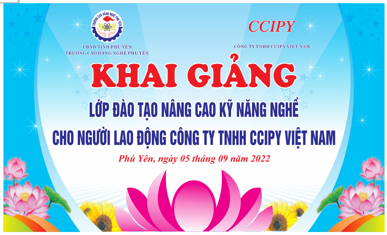 Khai giảng lớp đào tạo nâng cao kỹ năng nghề cho người lao động Công ty TNHH CCIPY Việt Nam
